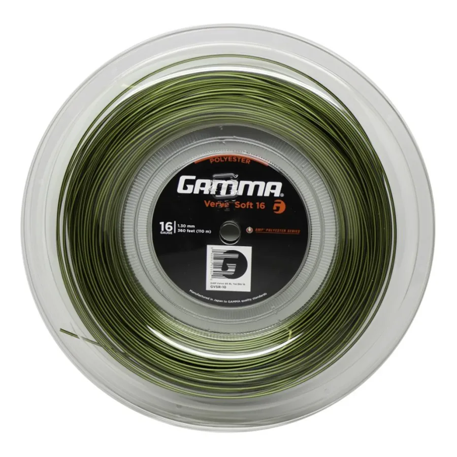 Gamma Gamma Verve Soft Saitenrolle 110m - Schwarz, Gelb