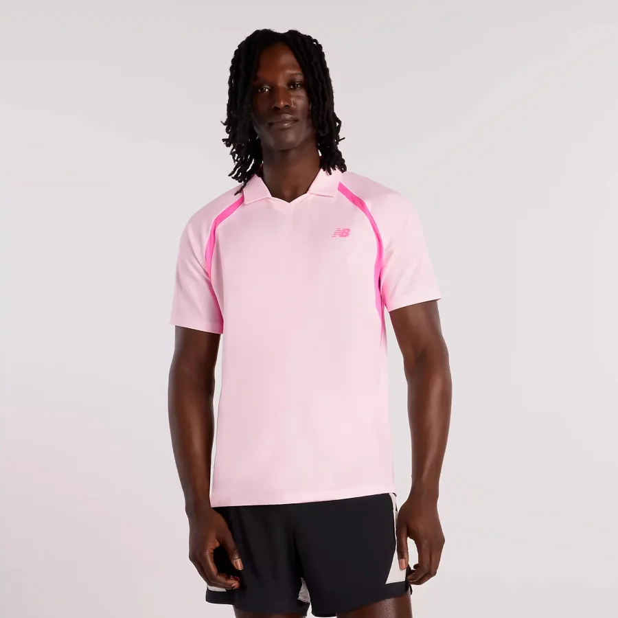 New Balance New Balance Tournament T - Shirt Herren rosa, weiß