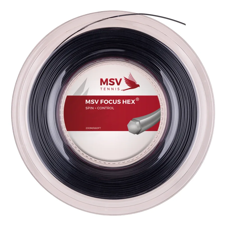 MSV Focus-HEX Saitenrolle 200m-Schwarz