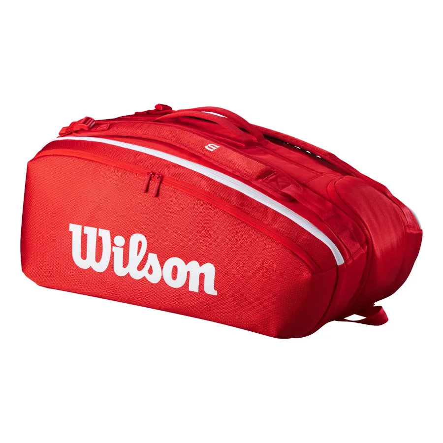 Wilson Super Tour Schlägertasche 15er - rot, weiß