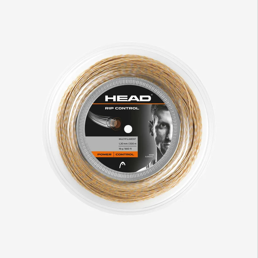 HEAD Multifaser Tennissaite 1,30 mm - RIP Control 200 m Rolle natur
