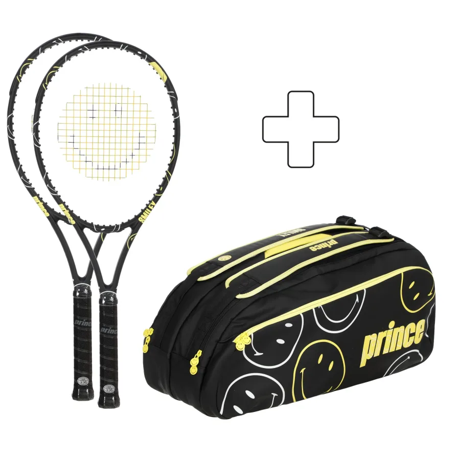Prince Prince 2x Beast 100 (280g) Smiley Edt. plus Schlägertasche