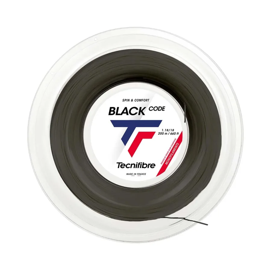 Tecnifibre Black Code 200m Saitenrolle-Schwarz