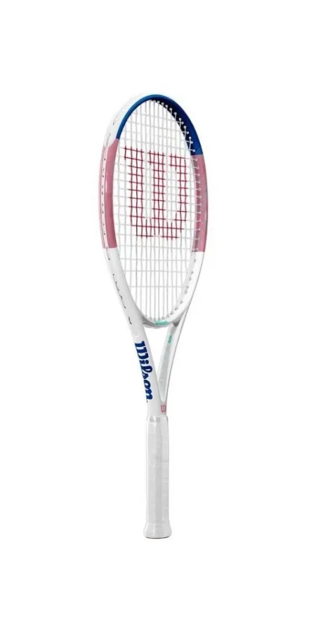 Wilson Wilson Tennisschläger Allure 105in/295g/Freizeit 2025 weiss/rosa/blau - besaitet