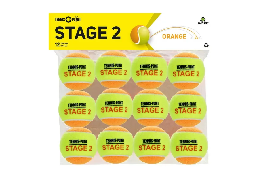 Tennis-Point Tennis-Point Tennisball TP Stage 2 - Tennisbälle - Play and Stay Ball - (12er Beutel)