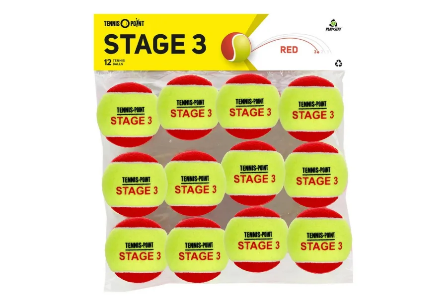 Tennis-Point Tennis-Point Tennisball TP Stage 3 - Tennisbälle - Play and Stay Ball - (12er Beutel)
