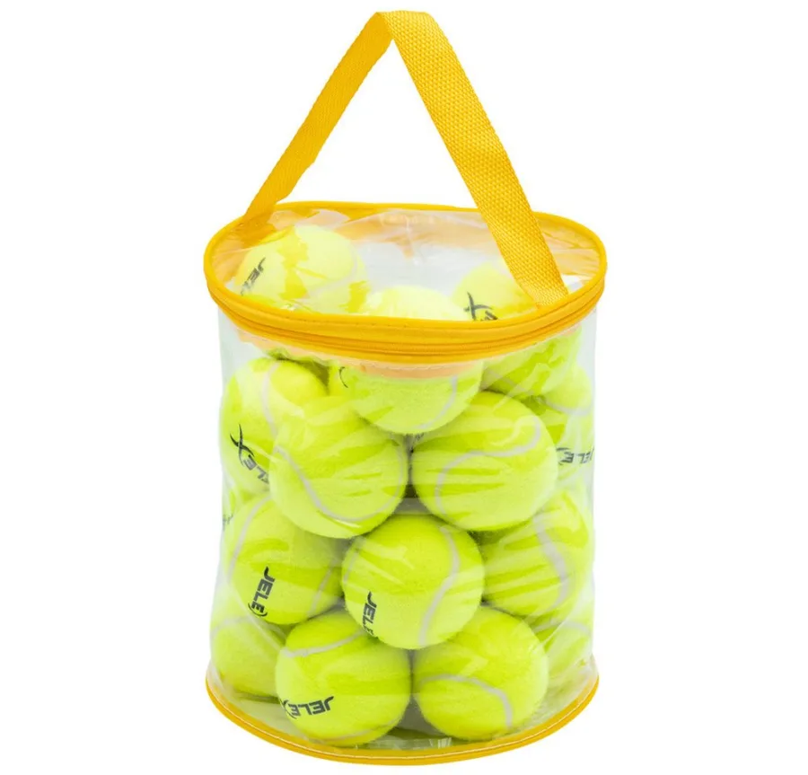 JELEX JELEX Tennisball JELEX Tennisbälle Set 24 Stück inkl. Tasche (24-St., inklusive einer Tasche mit Reißverschluss), für Anfänger, Kinder und Einsteiger geeignet