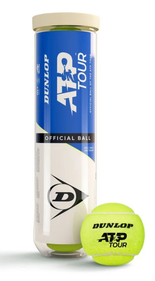 Dunlop Dunlop Tennisball ATP Tour (offizieller ATP Tour Ball) Dose 4er