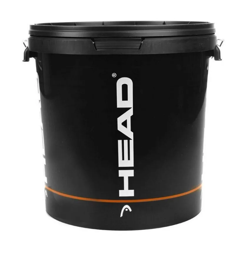 HEAD Head Tennisball Balleimer Plastik (für maximal 72 Tennisbälle) leer schwarz - 1 Eimer