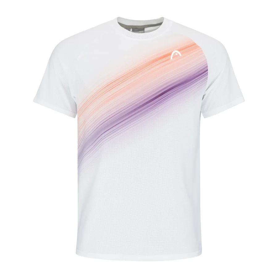 HEAD Performance T-Shirt Herren-Weiß,Orange
