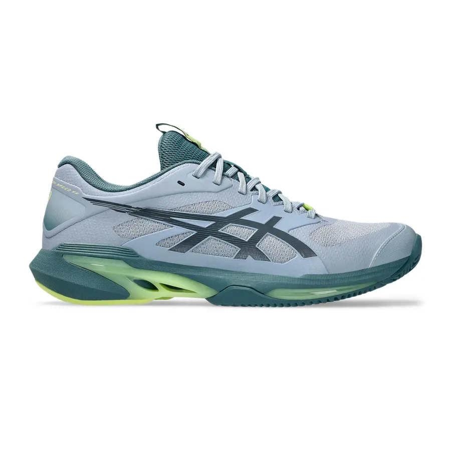 ASICS Solution Speed FF 4 Sandplatzschuh Herren - grau, limette