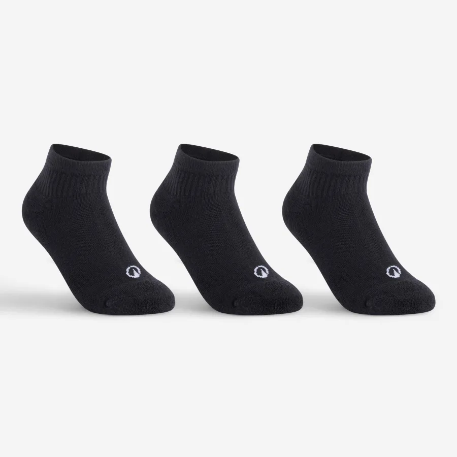 Decathlon Kinder Tennissocken Mid 3er Pack - RS 100 schwarz