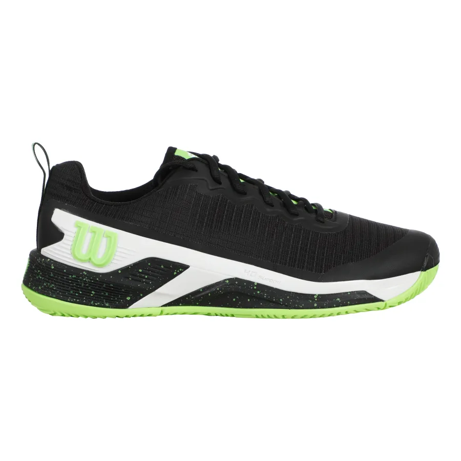 Wilson Rush Pro 4.5 Sandplatzschuh Herren-Schwarz,Hellgrün