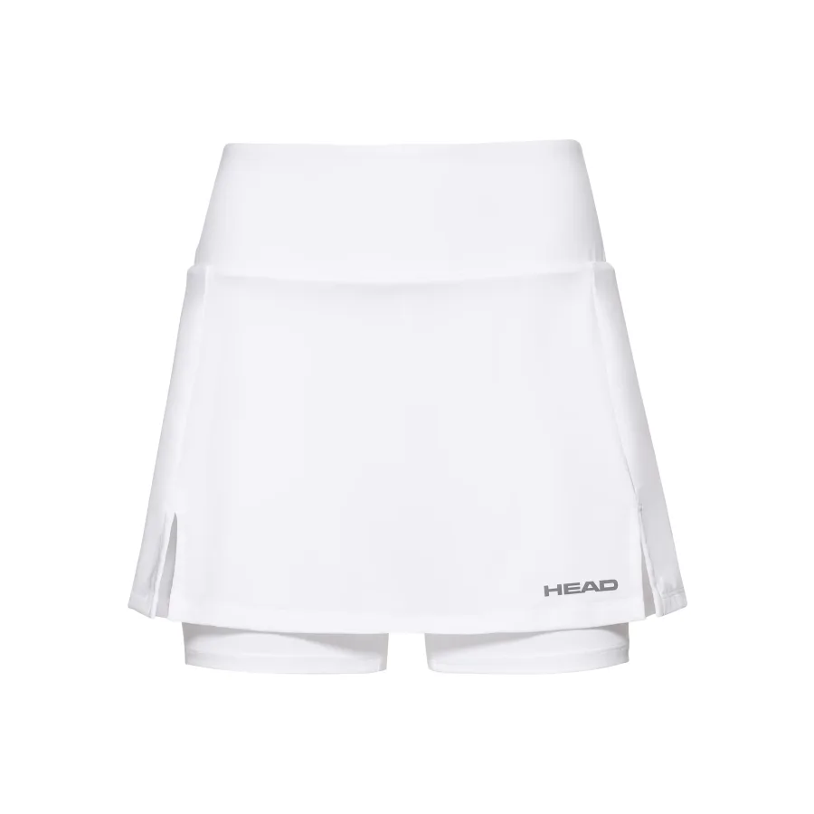HEAD Club Basic Long Rock Damen-Weiß,Silber