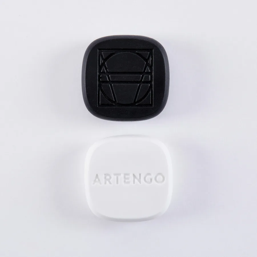 Artengo Vibrationsdämpfer Tennis - Square schwarz/weiß