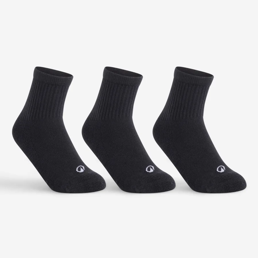 Decathlon Kinder Tennissocken High 3er Pack - RS 100 schwarz
