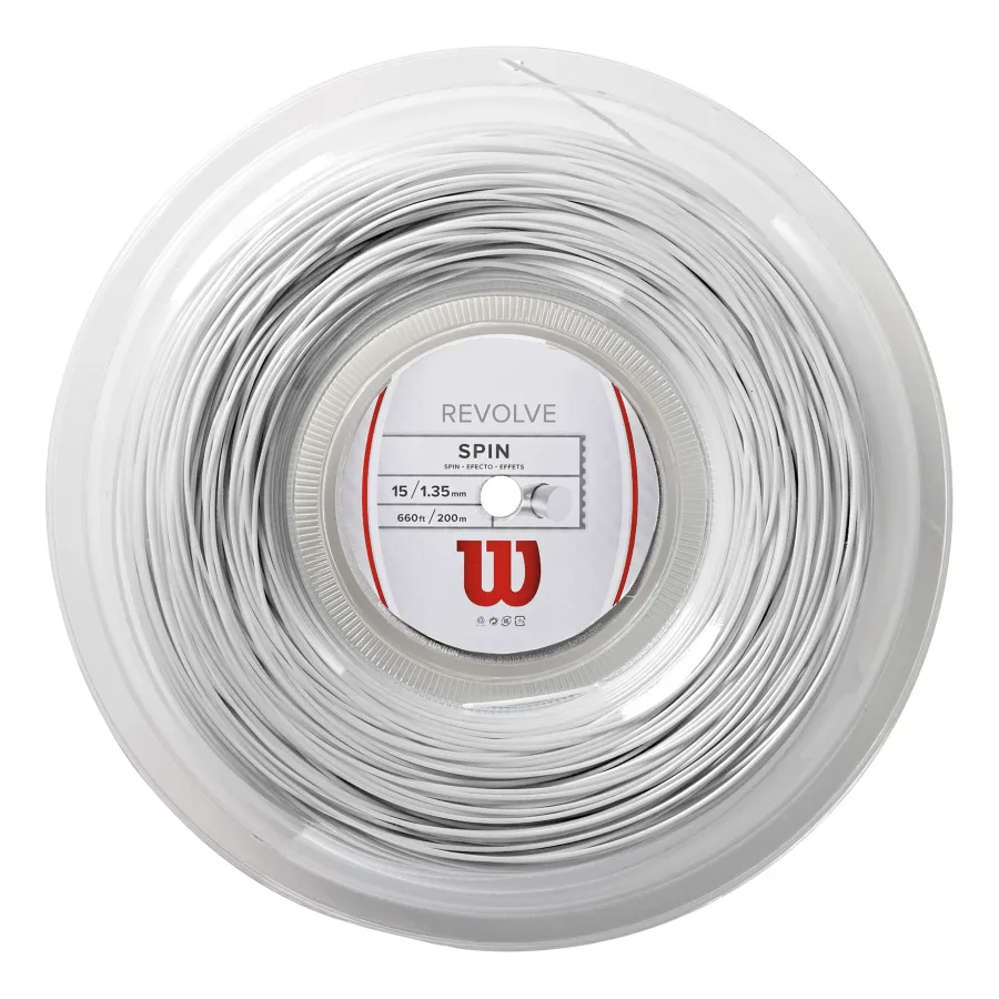Wilson Revolve Saitenrolle 200m-Weiß