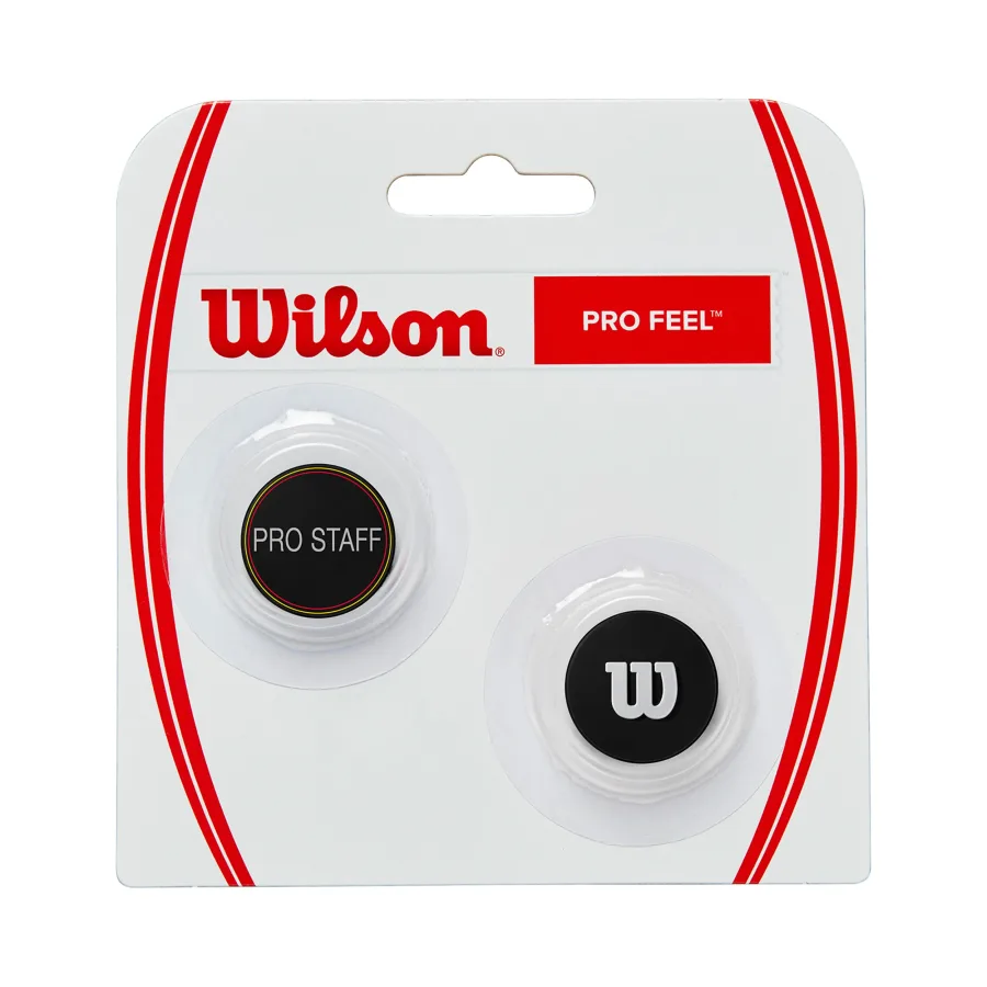 Wilson Pro Staff Pro Feel Pro Staff Dämpfer 2er Pack-Schwarz,Silber