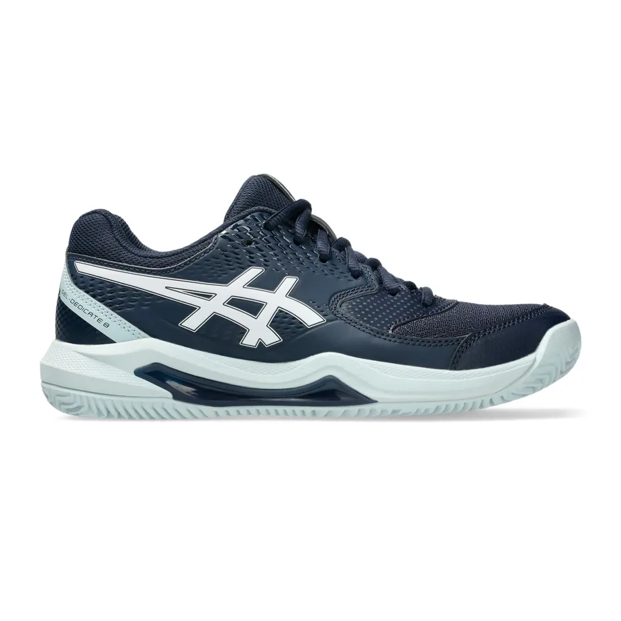 ASICS Gel-Dedicate 8 Sandplatzschuh Damen - dunkelblau, weiß