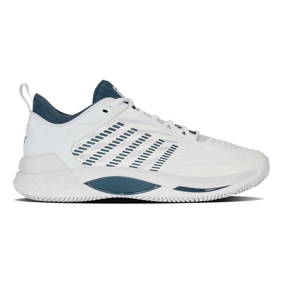 K-Swiss Hypercourt Supreme 2 Sandplatzschuh Herren-Weiß,Petrol