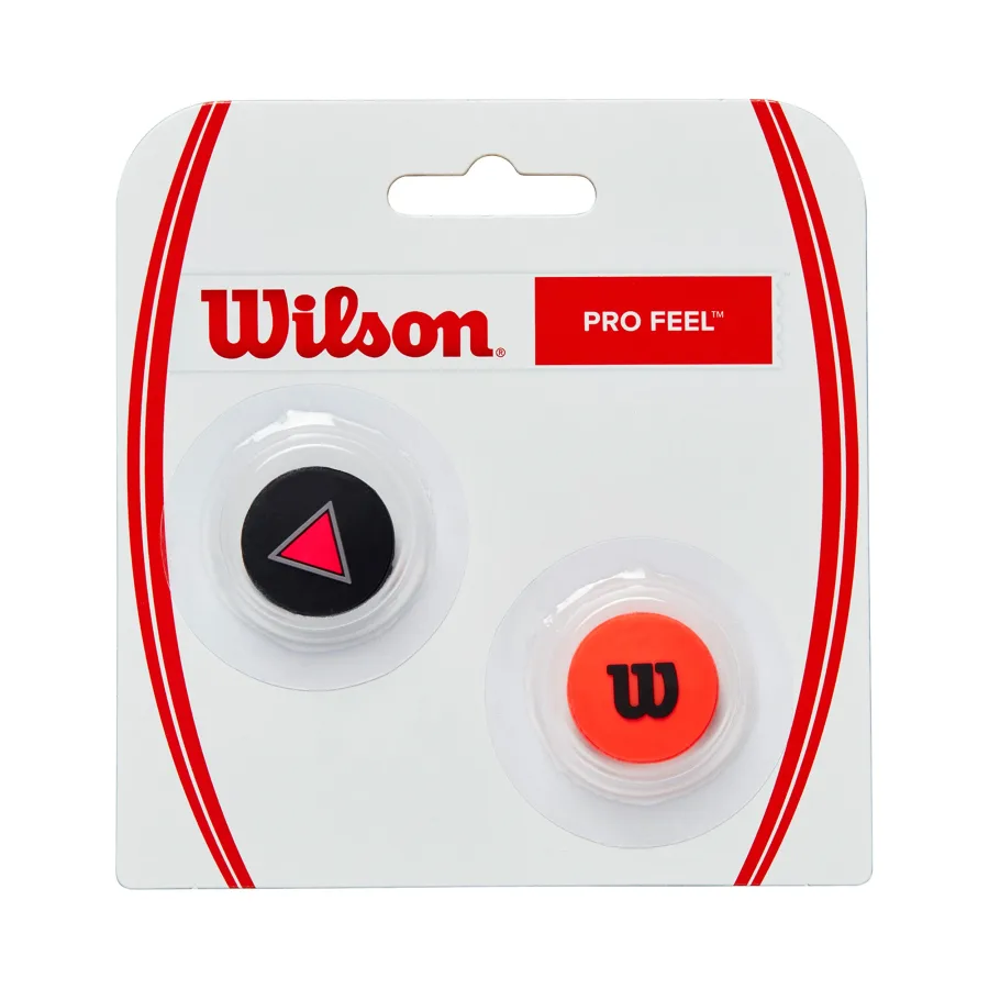 Wilson Clash Pro Feel Clash Dämpfer 2er Pack-Schwarz,Rot