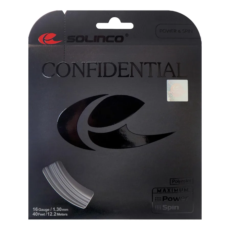 Solinco Confidential Saitenset 12,2m-Dunkelgrau