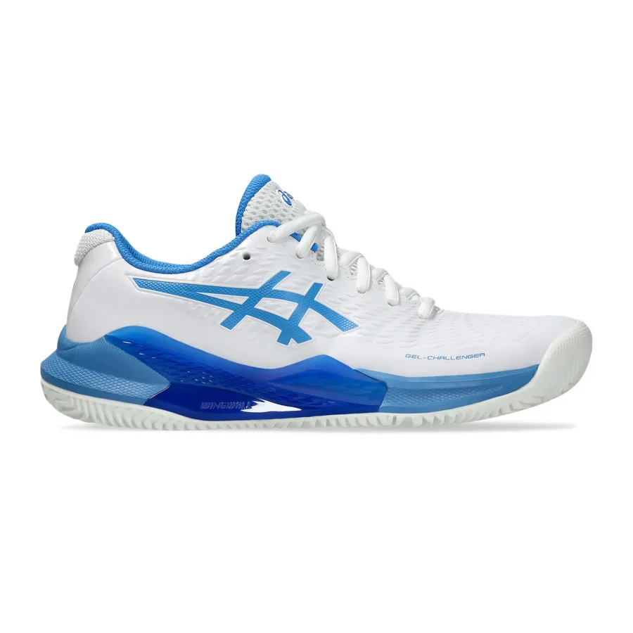 ASICS Gel-Challenger 14 Sandplatzschuh Damen - weiß, blau