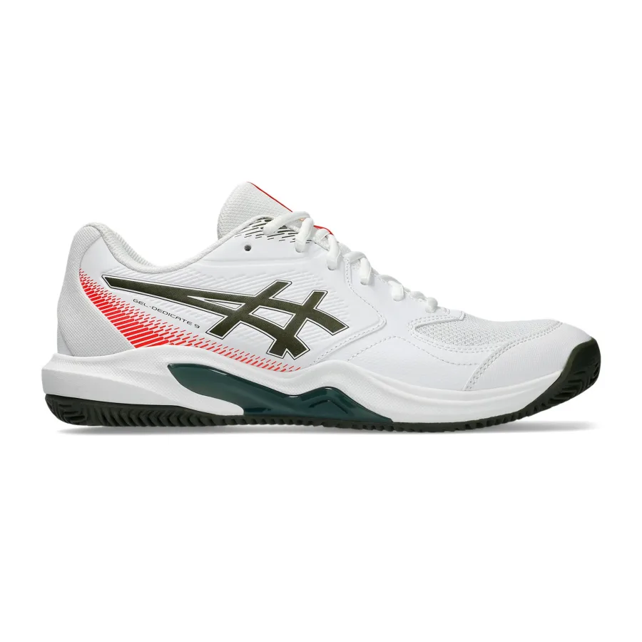 ASICS Gel-Dedicate 9 Sandplatzschuh Herren - weiß, petrol