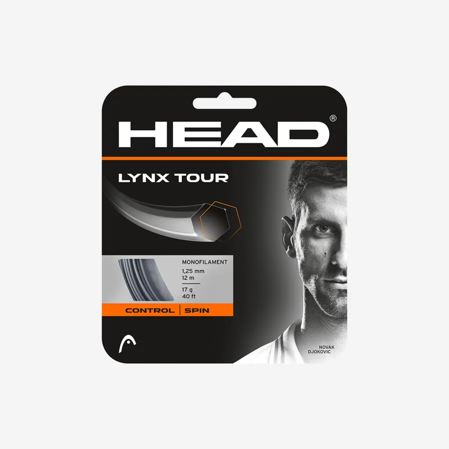 HEAD Monofaser Tennissaite 1,25 mm - Lynx Tour 12 m Rolle anthrazit