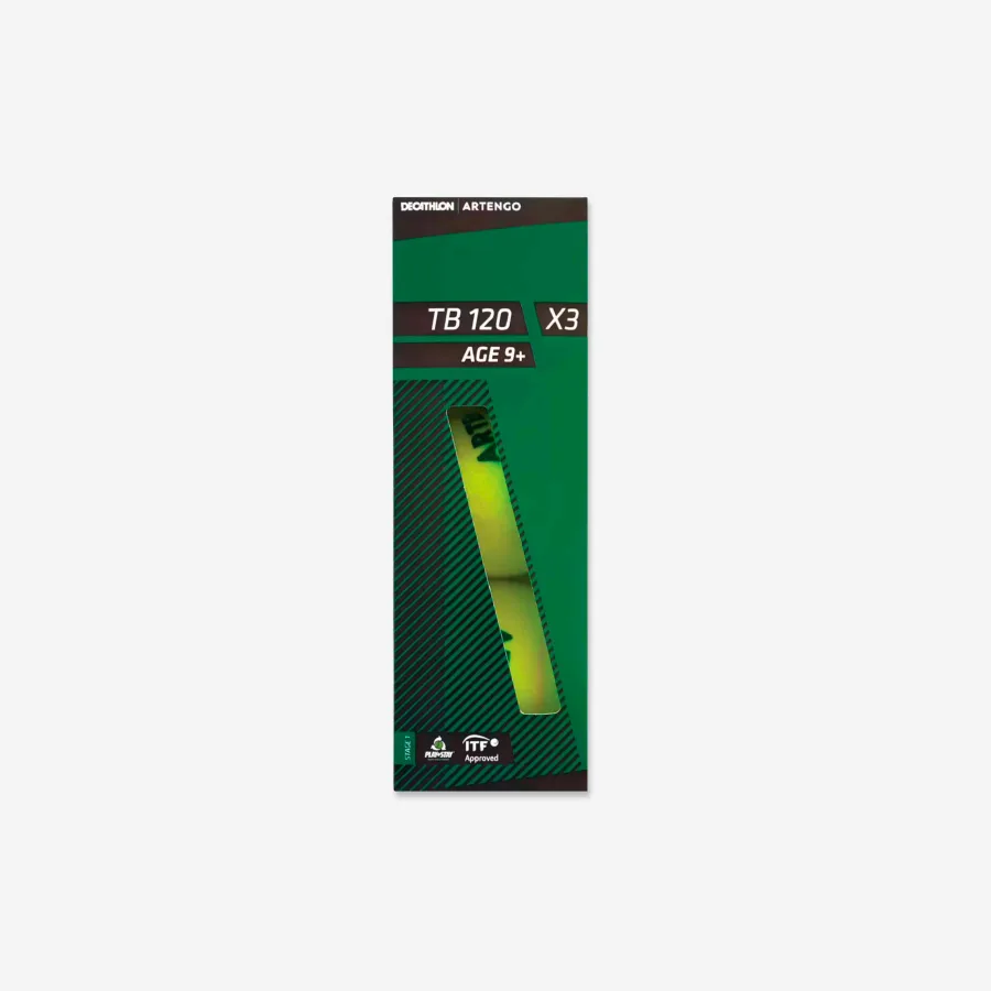Artengo Tennisbälle - TB120 x3 grün