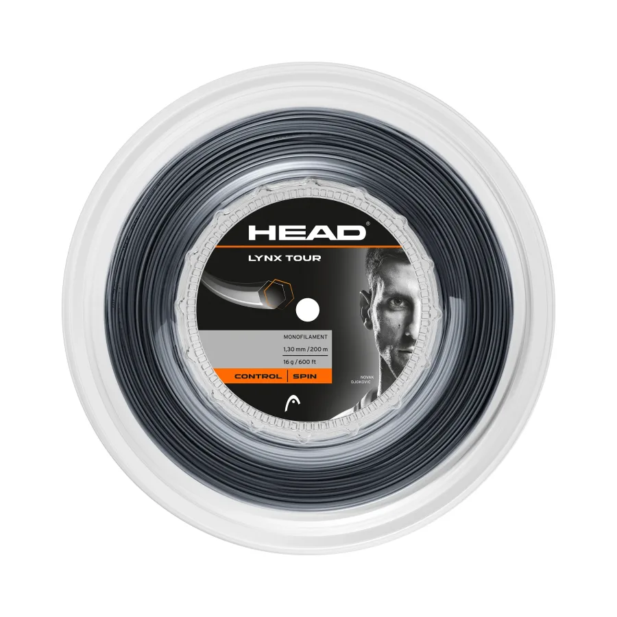 HEAD Lynx Tour Reel Saitenrolle 200m-Schwarz