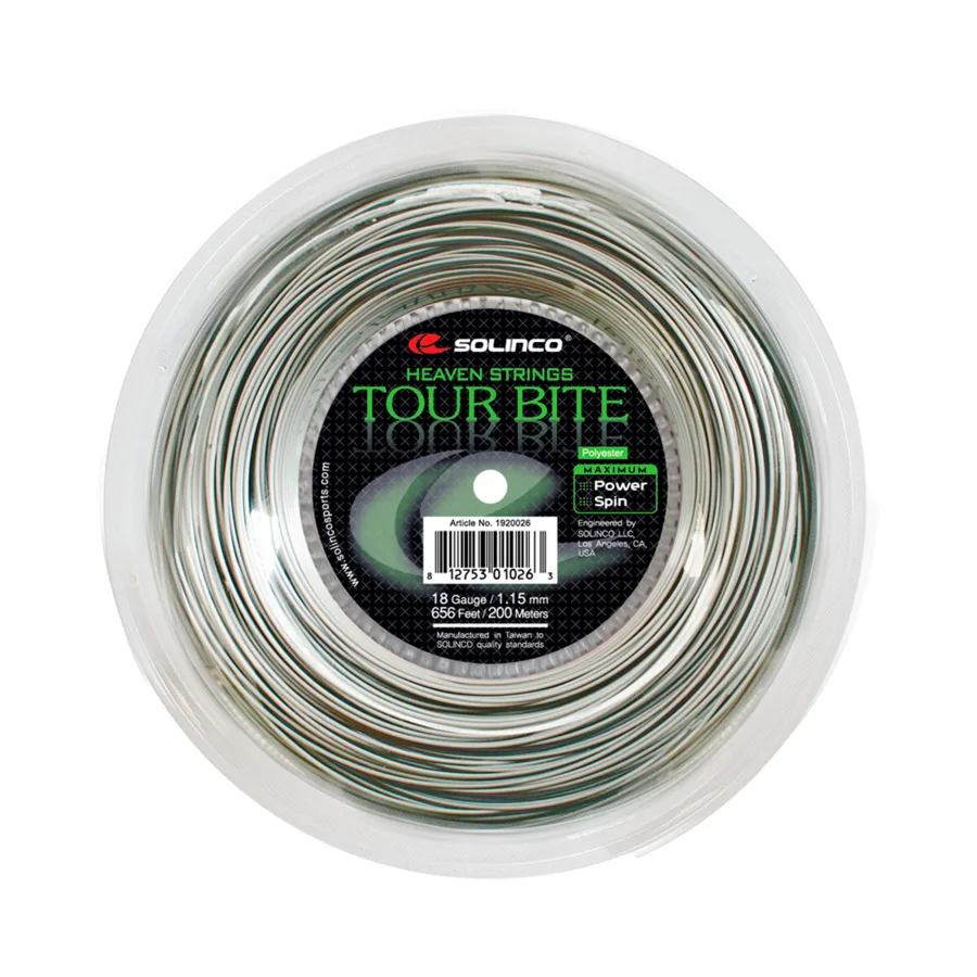 Solinco Tour Bite Saitenrolle 200m-Silber