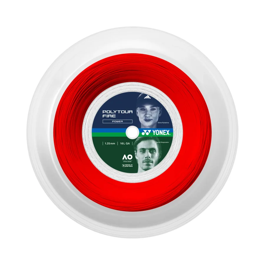 Yonex Poly Tour Fire Saitenrolle 200m-Rot