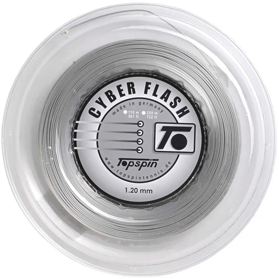 Topspin Cyber Flash Saitenrolle 220m-Silber