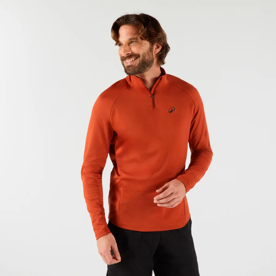 KUIKMA Herren Langarmshirt Tennis - Thermic 1/2 Zip rot