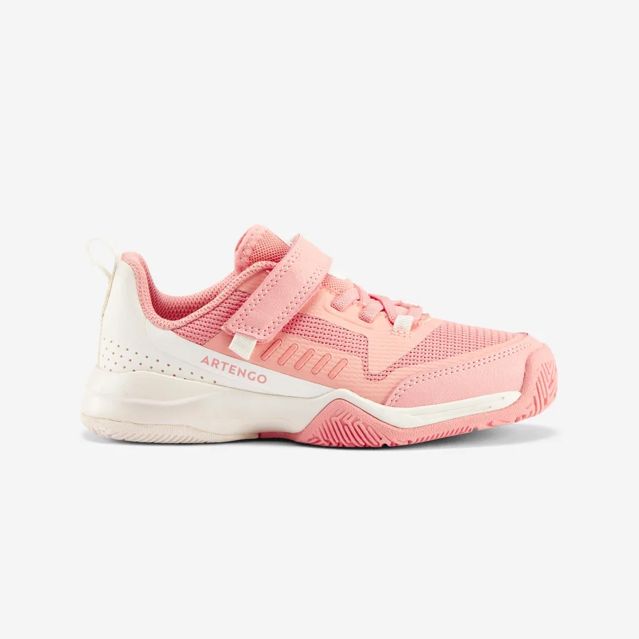 Artengo Kinder Tennisschuhe - TS500 Fast KD Scratch mit Klettverschluss Pinkfire