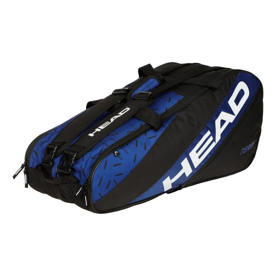 HEAD Team Racquet Bag L Schlägertasche-Schwarz,Blau