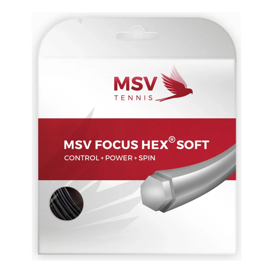 MSV Focus-HEX Soft Saitenset 12m-Schwarz