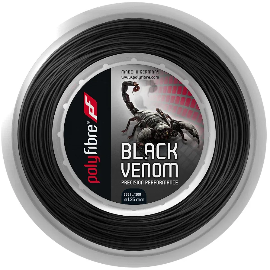 Polyfibre Venom Saitenrolle 200m-Schwarz