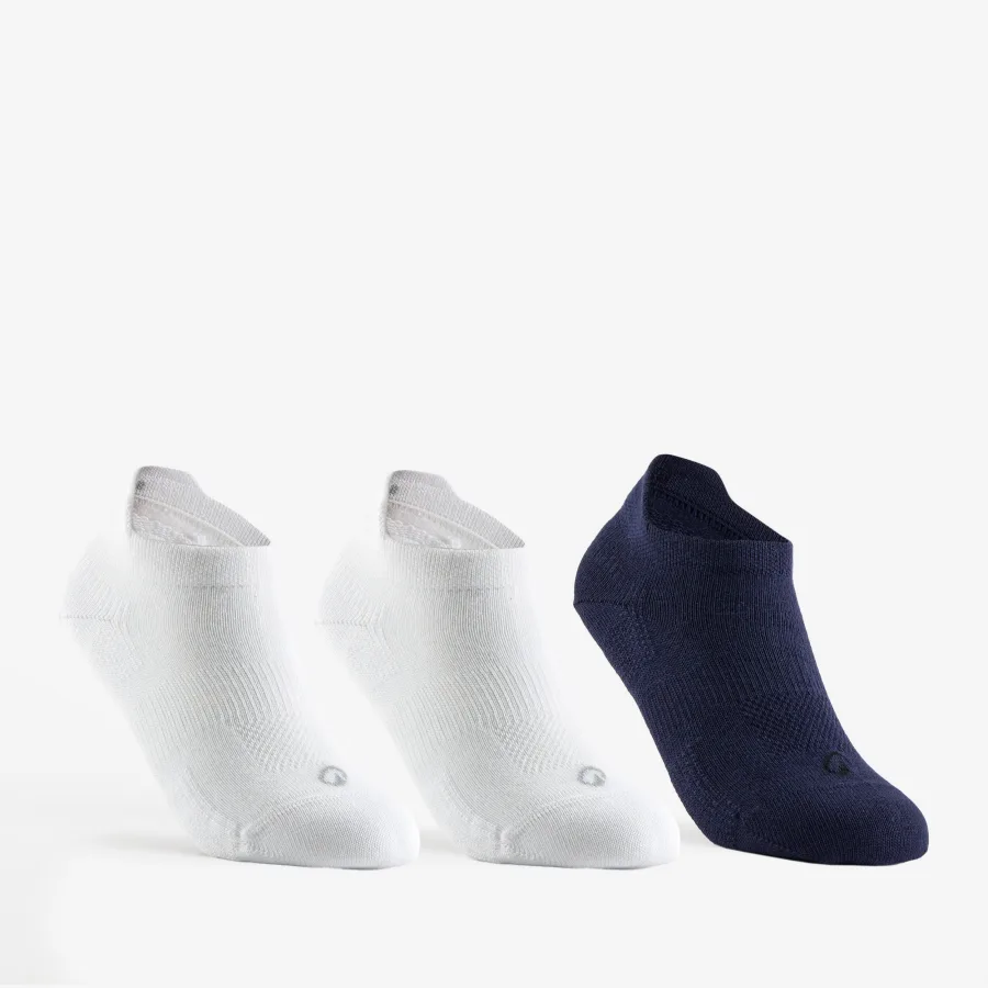 Decathlon Kinder Tennissocken Low 3er-Pack - RS 160 weiß/marineblau
