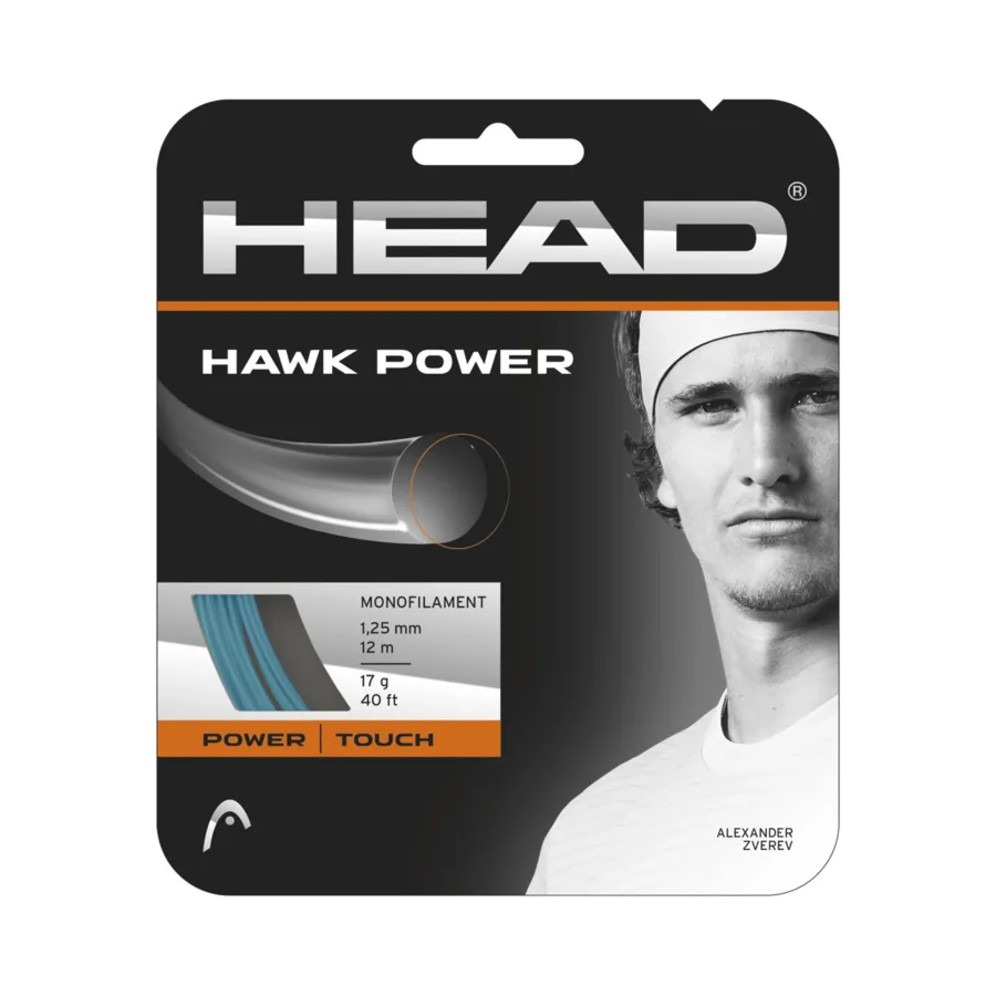HEAD Hawk Power Saitenset 12m - petrol