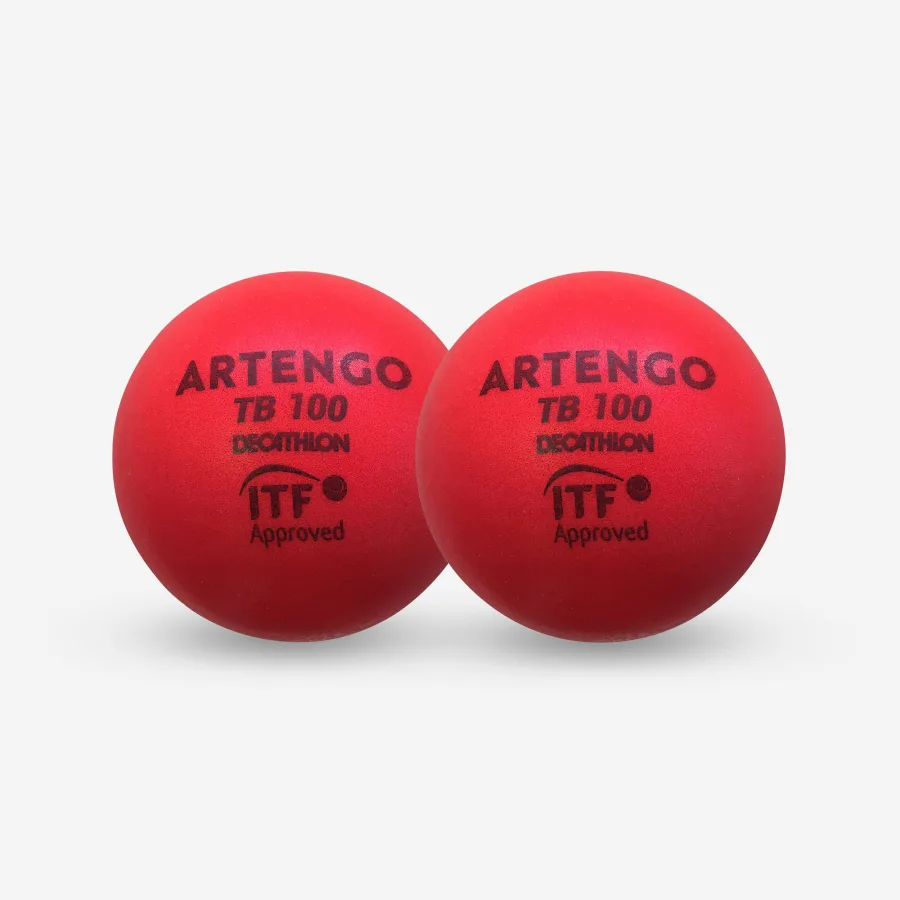 Artengo Tennisbälle - TB100 Schaumstoff 2er-Pack 9 cm rot