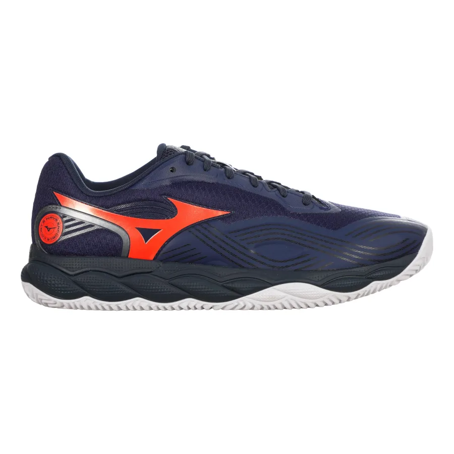 Mizuno Wave Enforce Court 2 Sandplatzschuh Herren - dunkelblau, orange