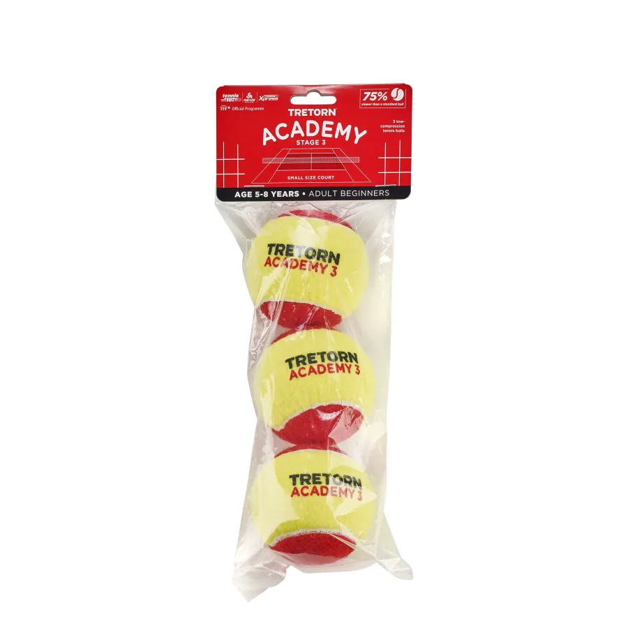 Tretorn Tretorn Academy Red 3er Pack