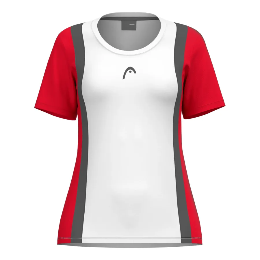 HEAD Club 25 Tech T-Shirt Damen-Rot,Weiß