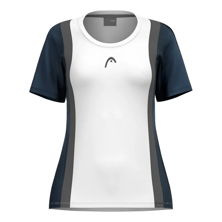 HEAD Club 25 Tech T-Shirt Damen-Weiß,Dunkelblau