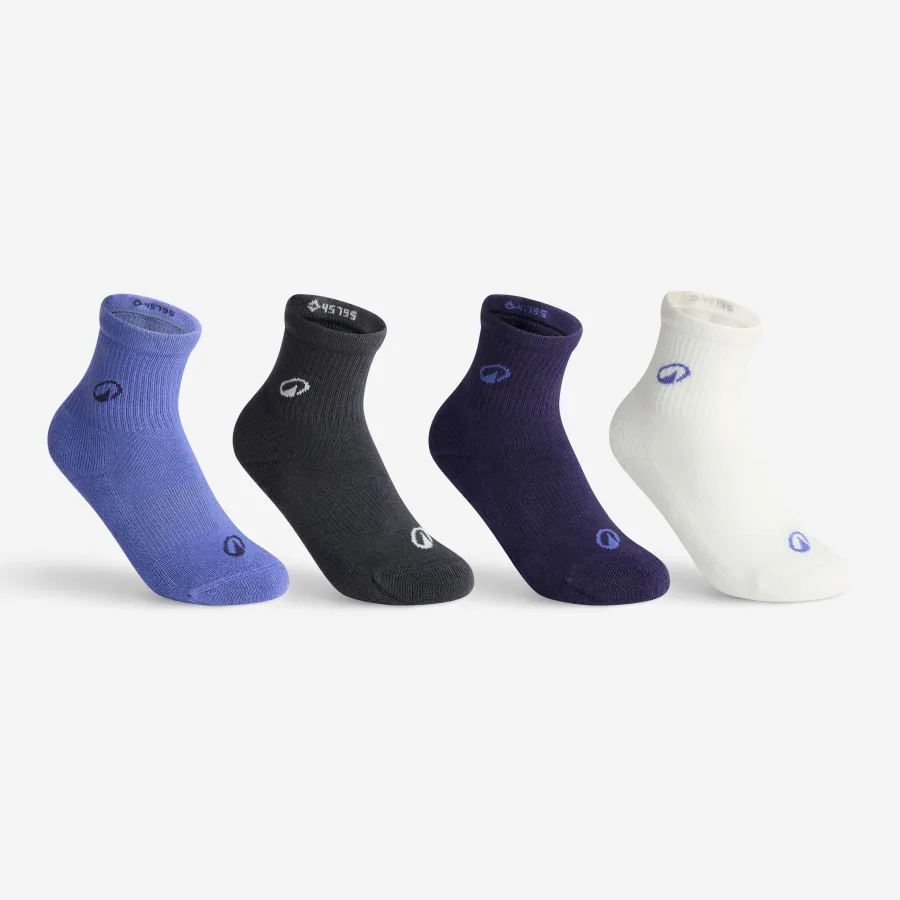 Decathlon Kinder Tennissocken High 4er Pack - RS300 weiß/violett