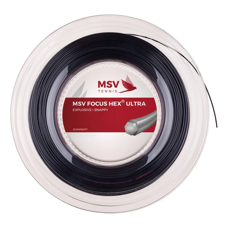 MSV Focus-HEX Ultra Saitenrolle 200m-Schwarz