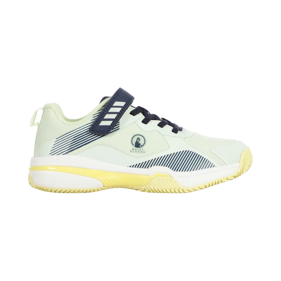 Quiet Please Match Velcro Clay Sandplatzschuh Kinder-Limette,Gelb