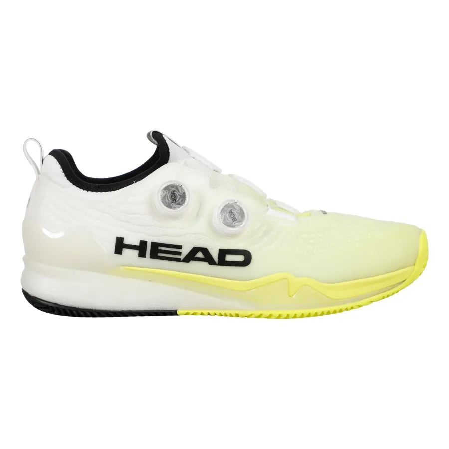 HEAD Endure Pro BOA Sandplatzschuh Herren-Weiß,Gelb
